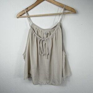 American Eagle Womens XXL Beige Cami Tank Top Flowy‎ Sleeveless NWT